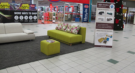 Promocijski prostor Europark Maribor  - sedežne garniture ŽAKELJ